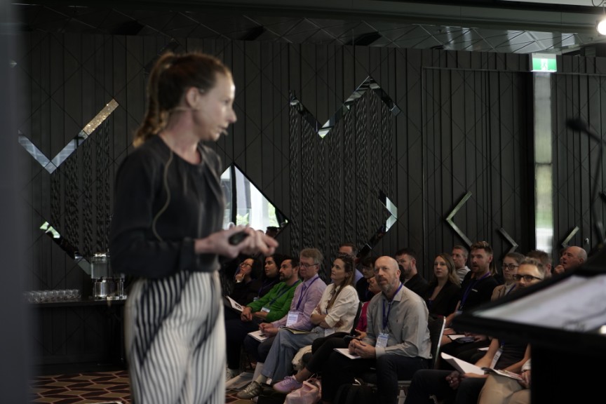 Speaker Nadine O’Regan at the Business Systems & AI Summit